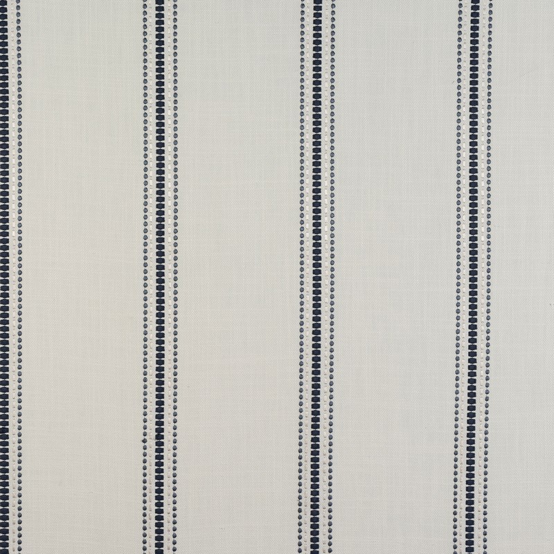 Bromley Stripe Denim Fabric by Fryetts