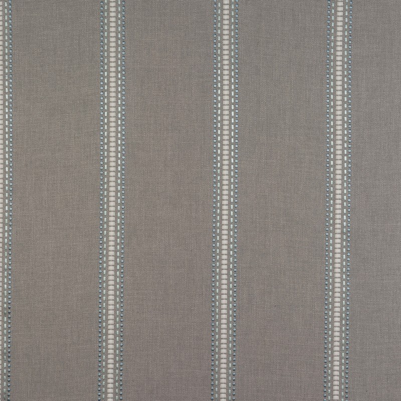 Bromley Stripe Duckegg Fabric by Fryetts