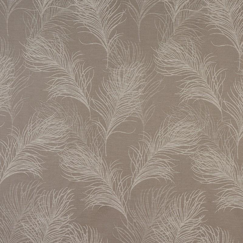 Feather Coffee Fabric by Fryetts