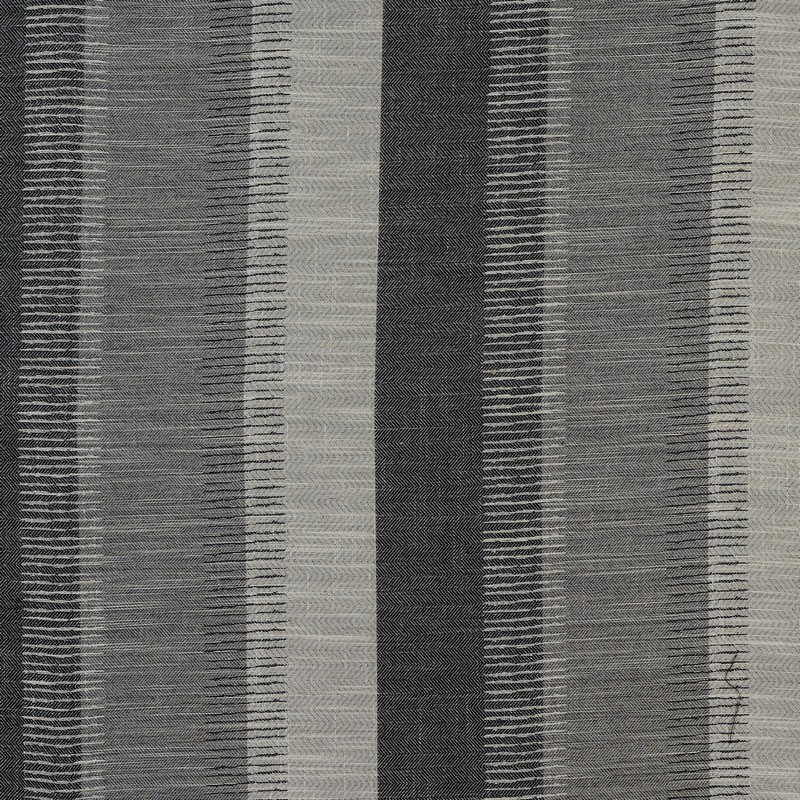 Genoa Stripe Charcoal Fabric by Fryetts
