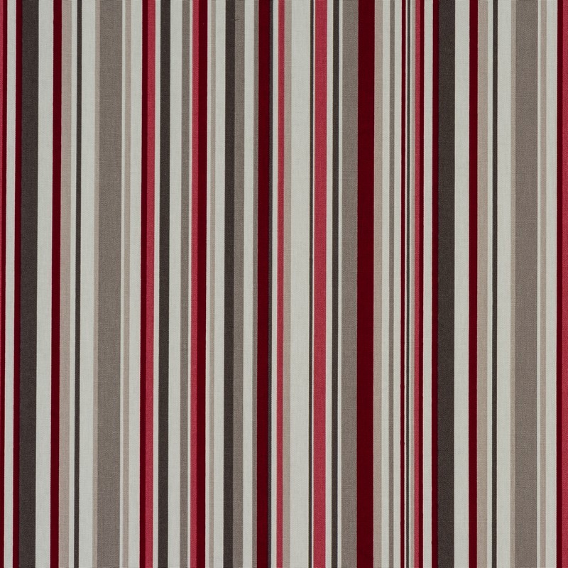 Goa Stripe Cherry Fabric by Fryetts