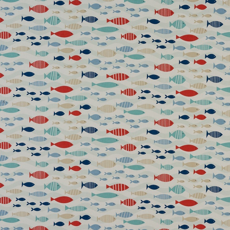 Shoal Blue Fabric by Fryetts