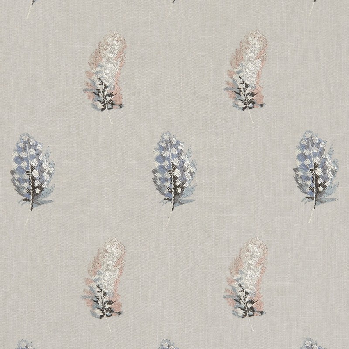 Plumis Blush/Linen Fabric by Clarke & Clarke