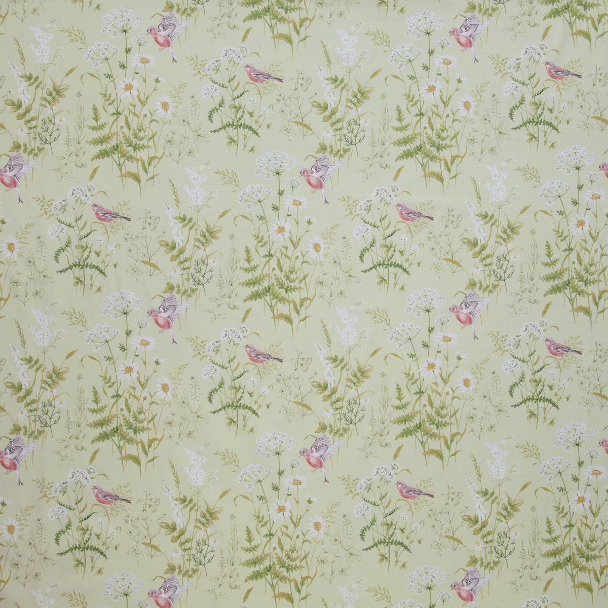 Forever Spring Fern Fabric by iLiv