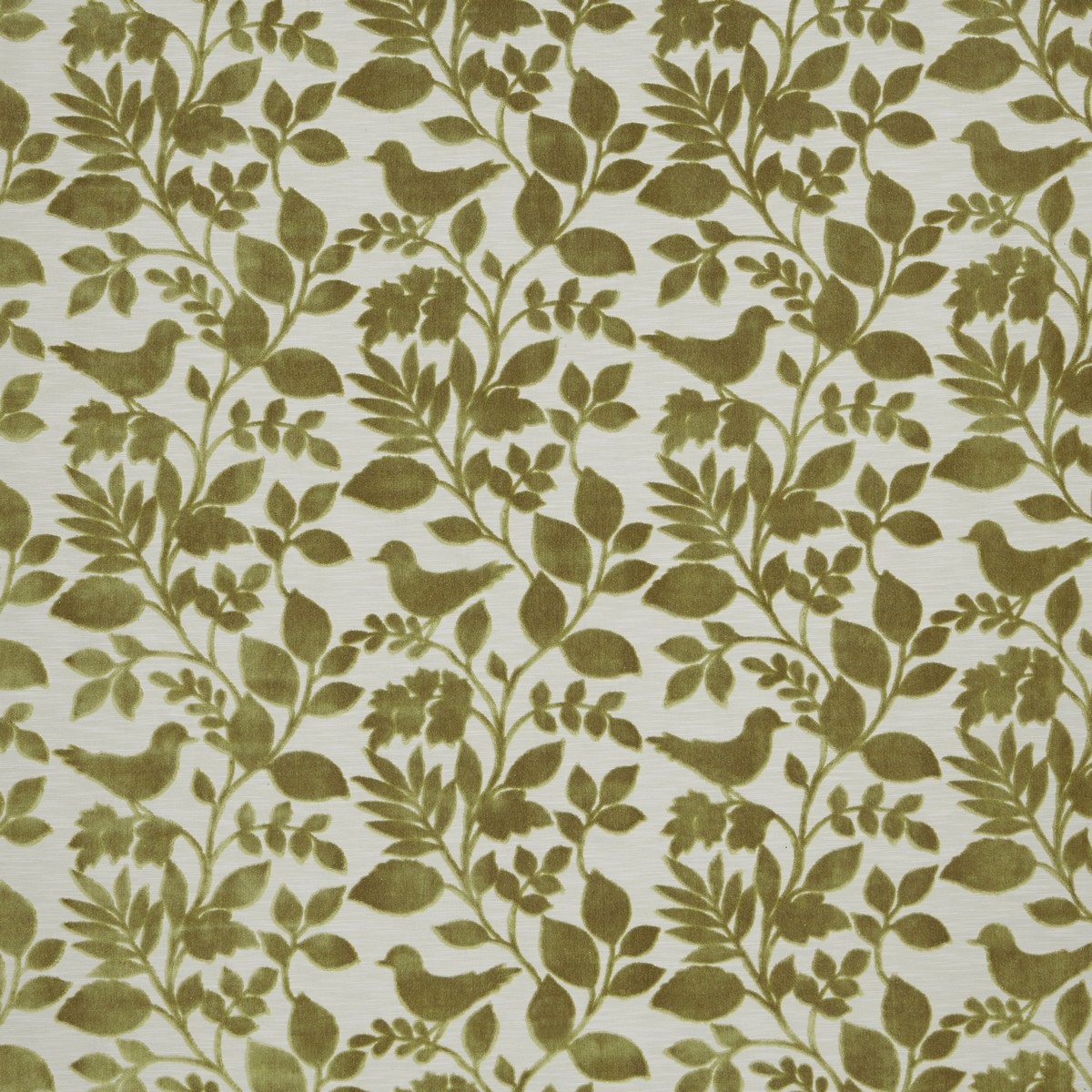 Orchard Birds Willow Fabric by iLiv