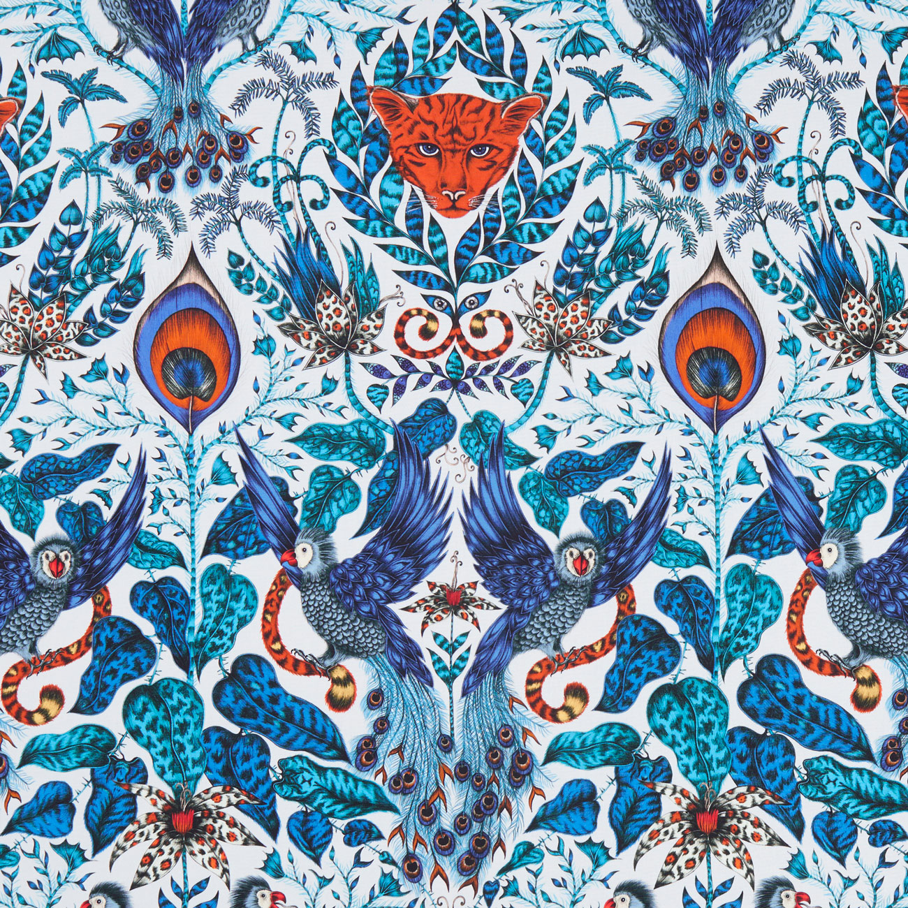 Amazon Blue Fabric by Clarke & Clarke