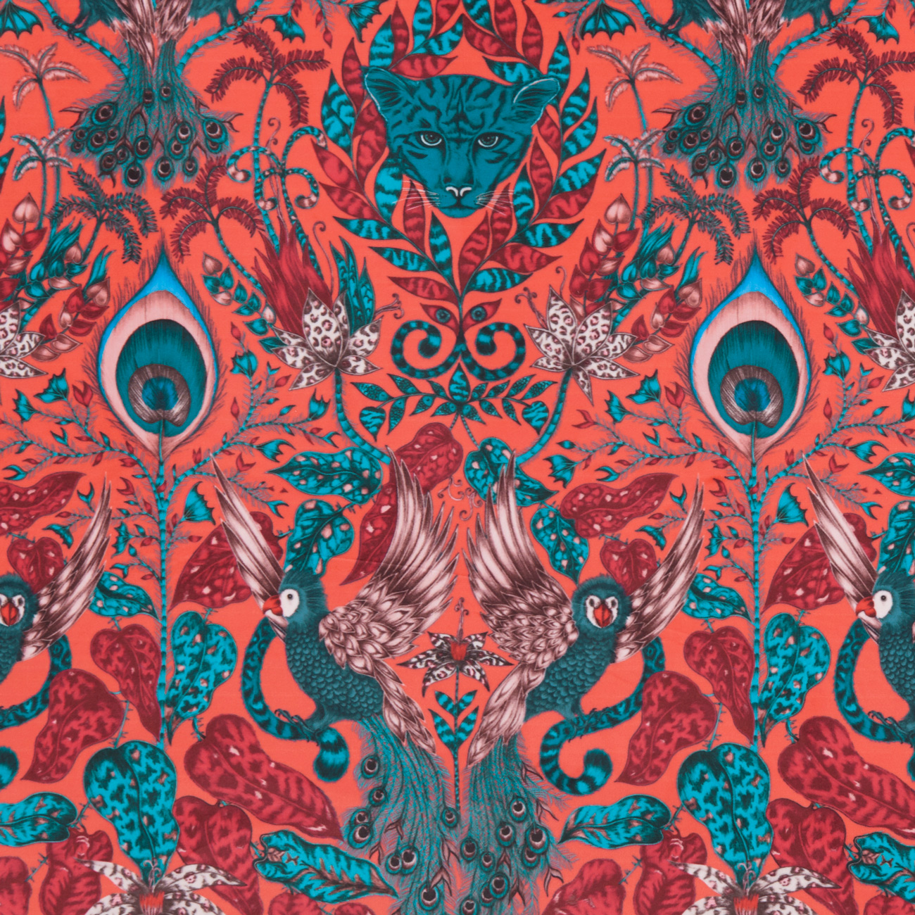 Amazon Red Velvet Fabric by Clarke & Clarke