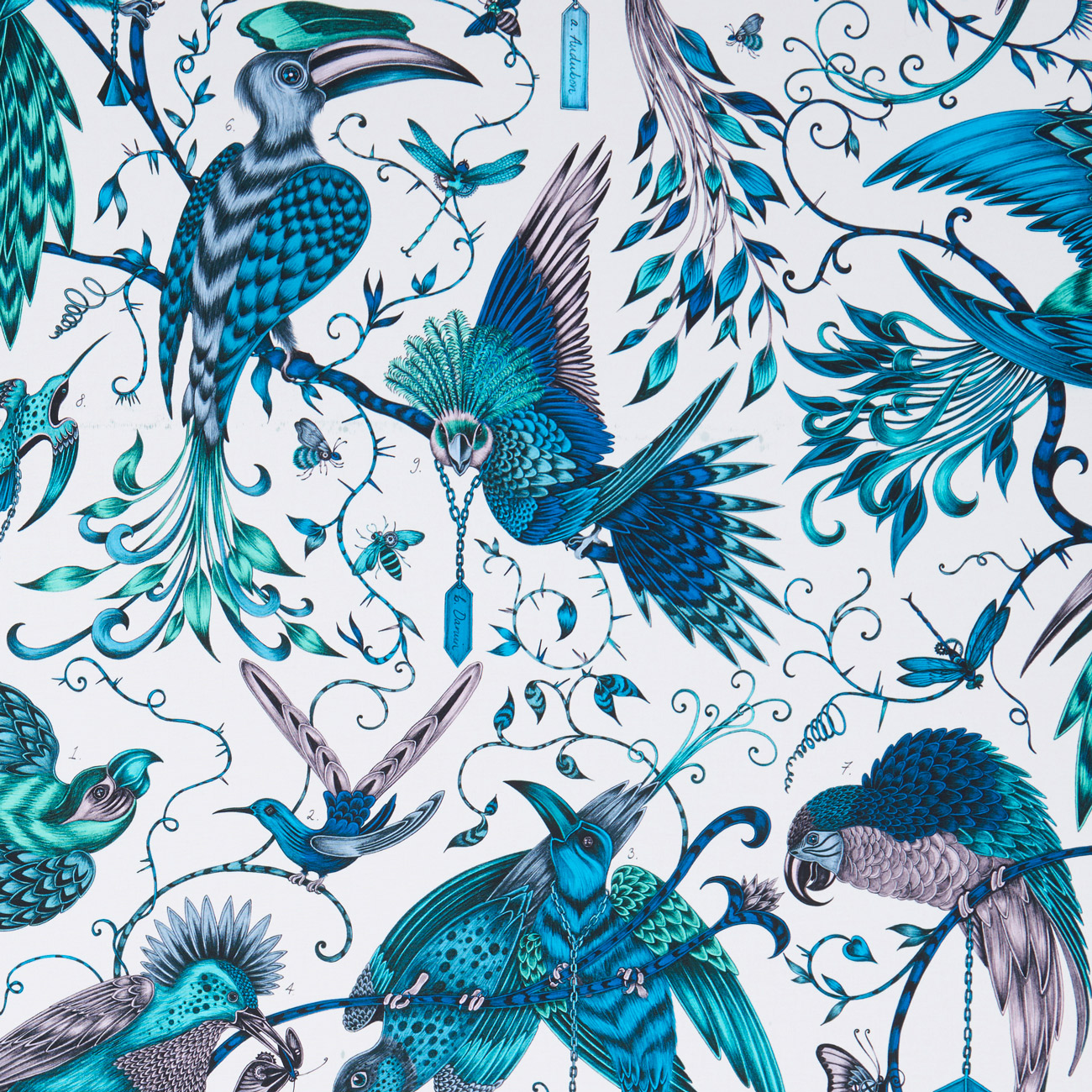 Audubon Jungle Fabric by Clarke & Clarke