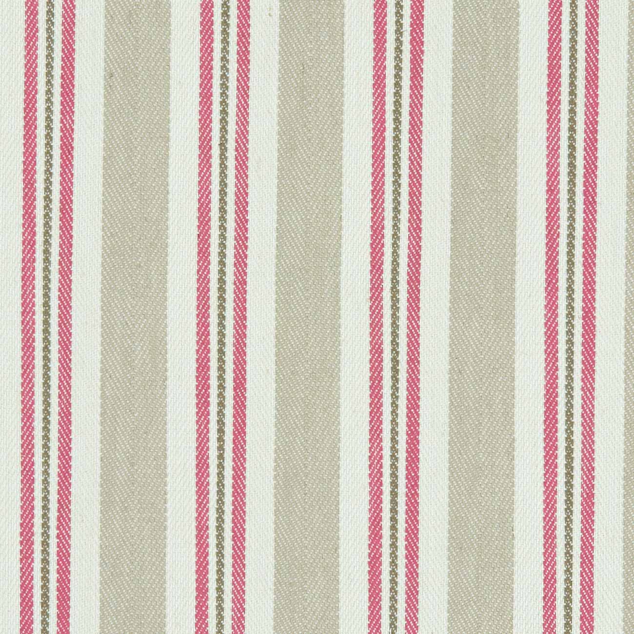 Alderton Raspberry/Linen Fabric by Clarke & Clarke