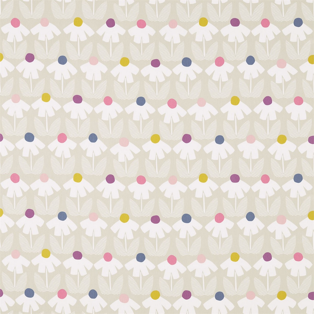 Eloisa Rhubarb/Bilberry/Indigo Fabric by Scion