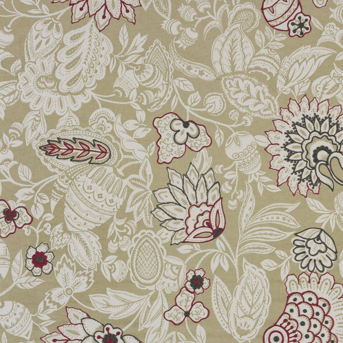 Beatrix Rosso Fabric by Fryetts