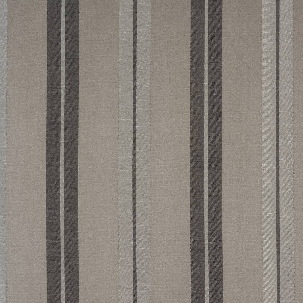 Lynmouth Stripe Taupe Fabric by Fryetts