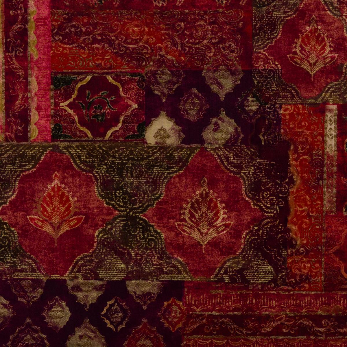 Renoir Cranberry Fabric by Fryetts