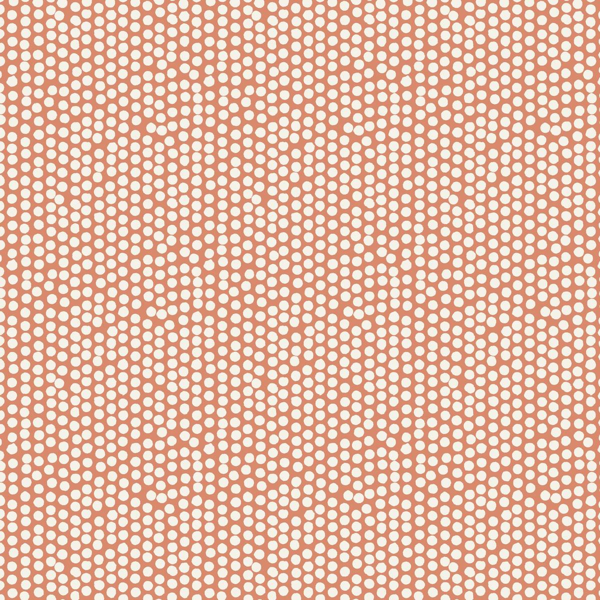 Spotty Orange Fabric by Fryetts