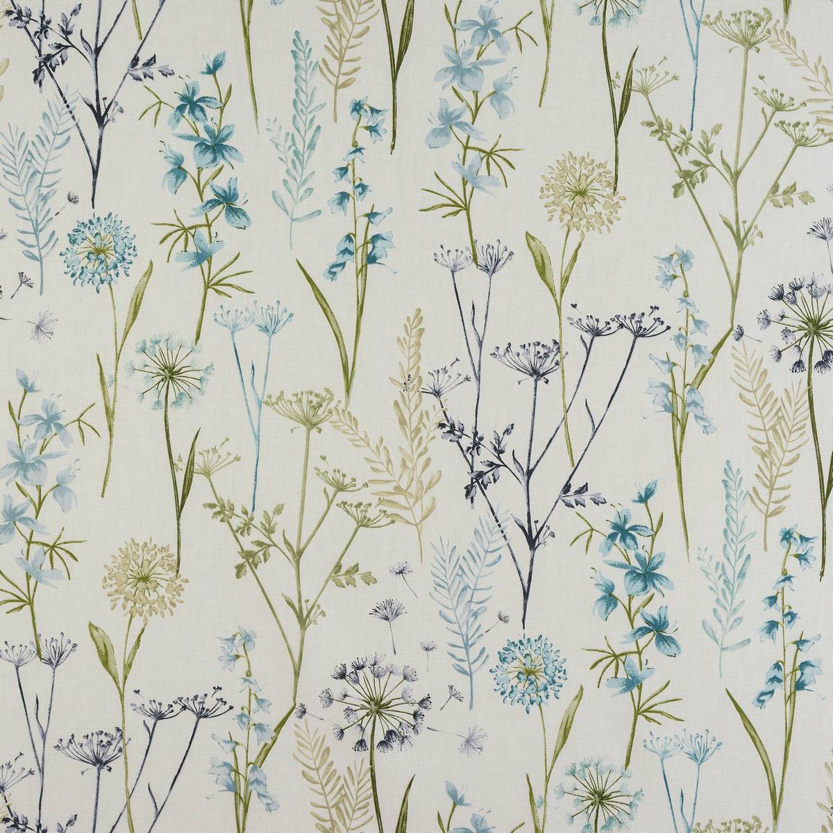 Wild Flower Teal Fabric by Fryetts