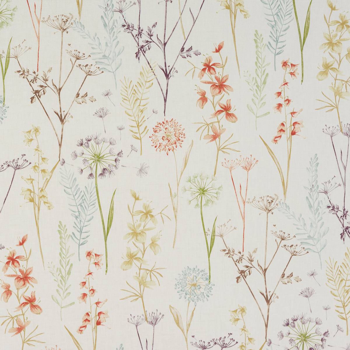 Wild Flower Terracotta Fabric by Fryetts
