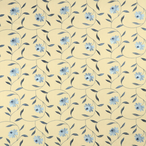 Flourish 70 Blue Fabric by iLiv