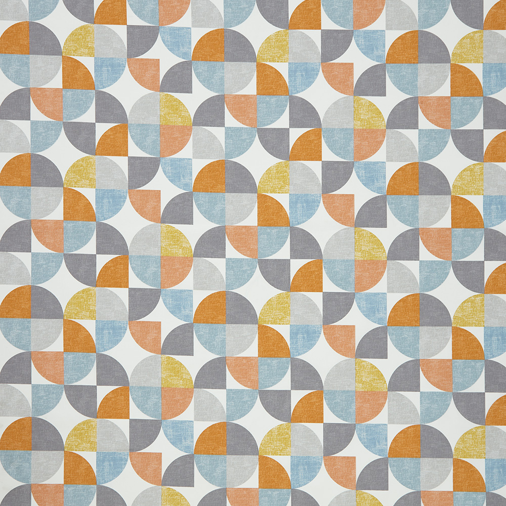 Spiral Tangerine Fabric by iLiv