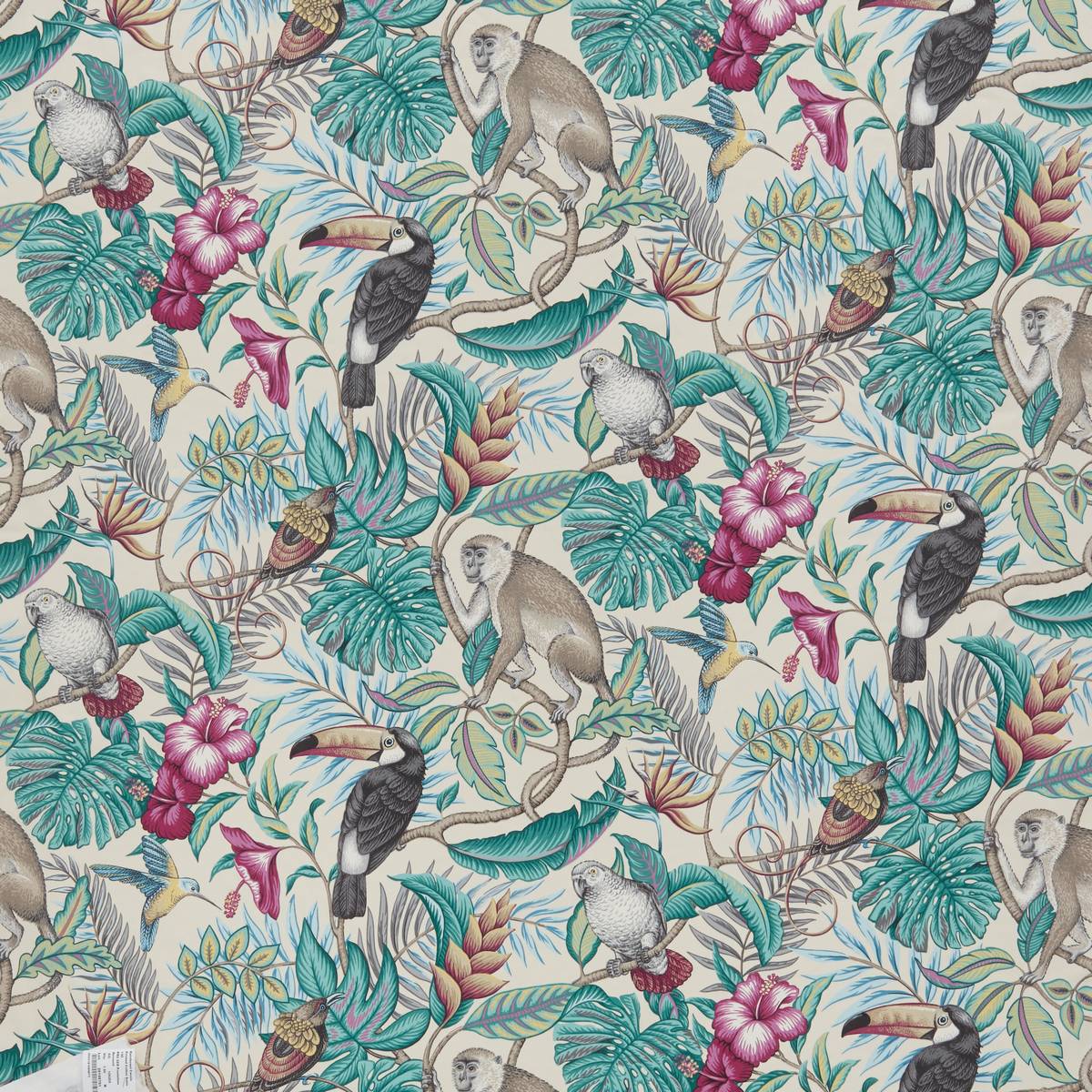 Rain Forest Cassis Fabric by iLiv