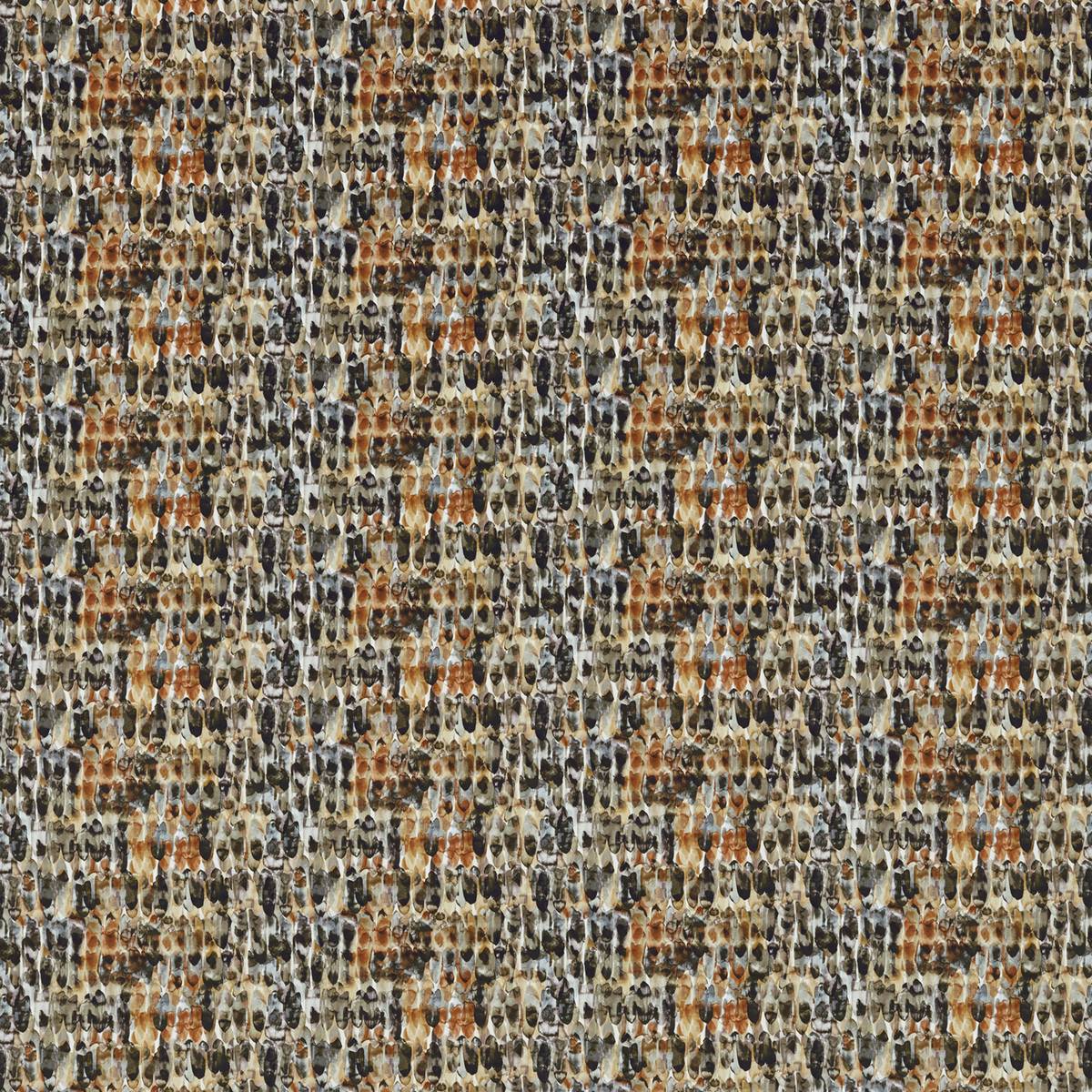 Kelambu Amber/Slate Fabric by Harlequin