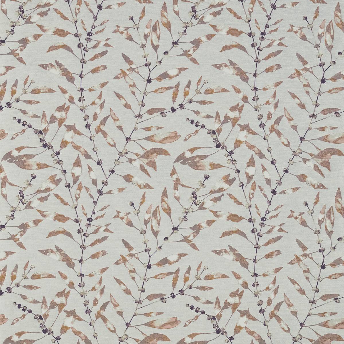 Chaconia Mandarin/Fig Fabric by Harlequin