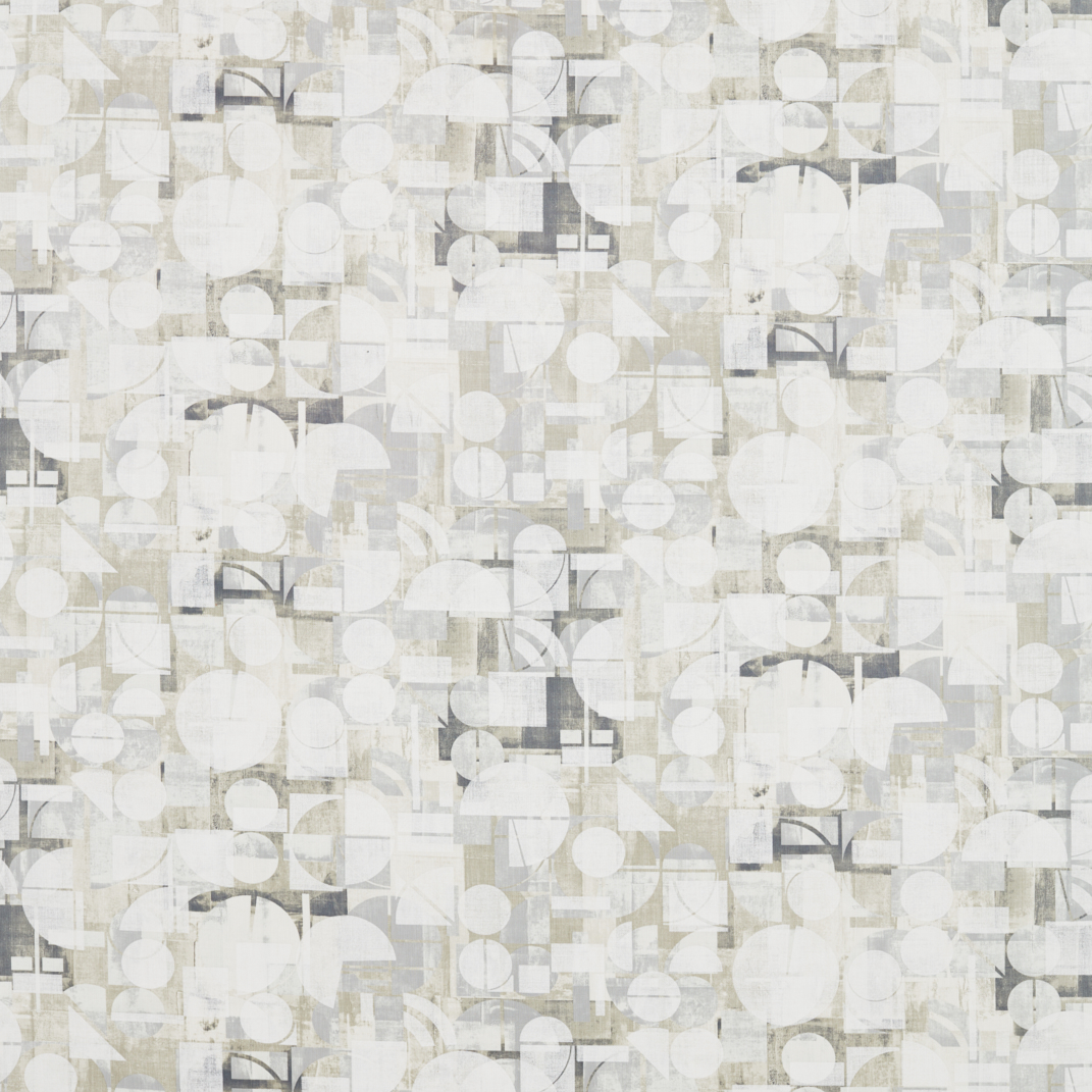 Segments Slate/Chalk Fabric by Harlequin