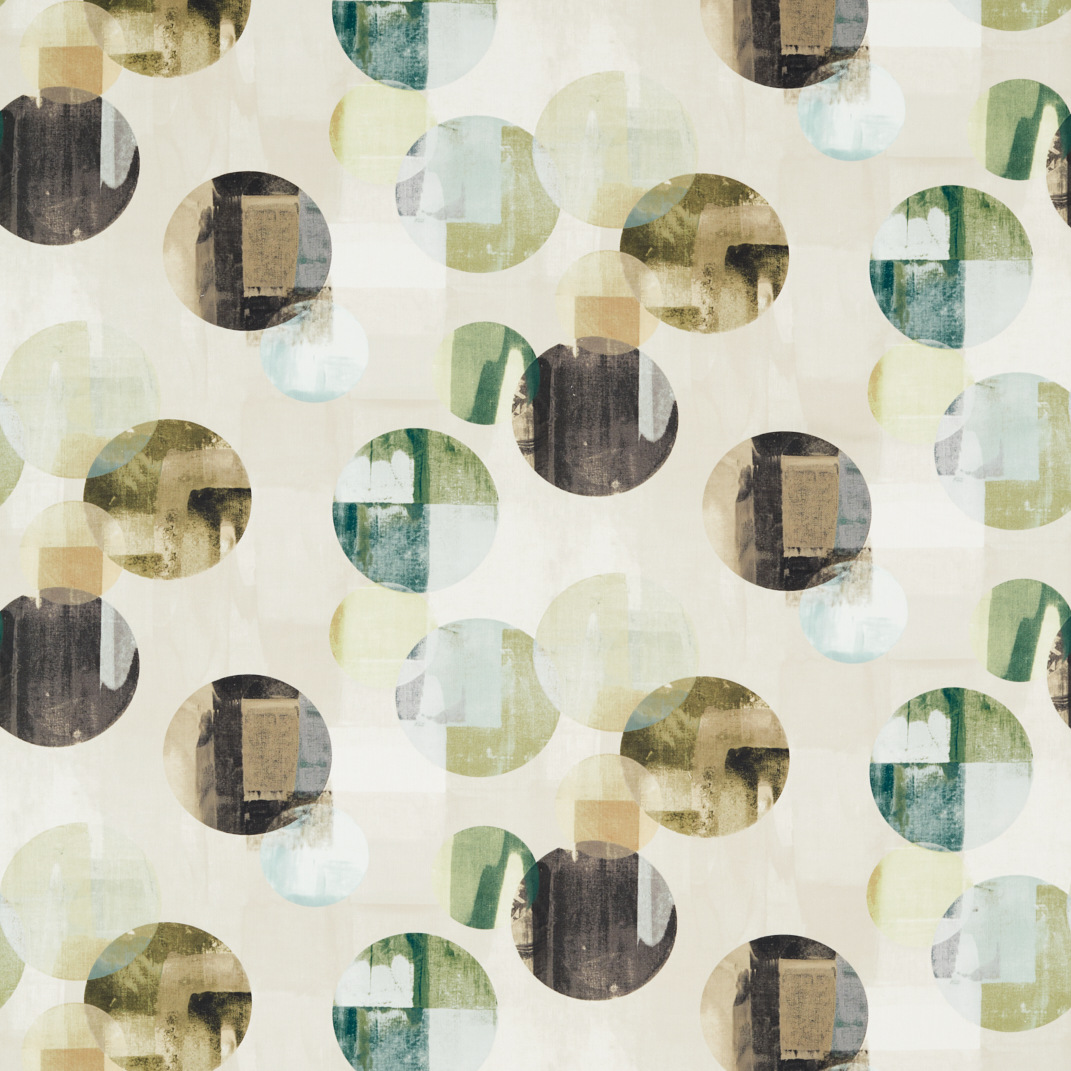 Rondure Emerald/Linden/Topaz Fabric by Harlequin