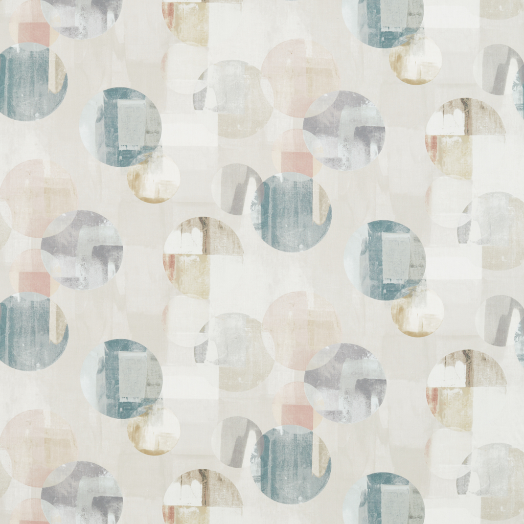 Rondure Seaglass/Blush/Taupe Fabric by Harlequin