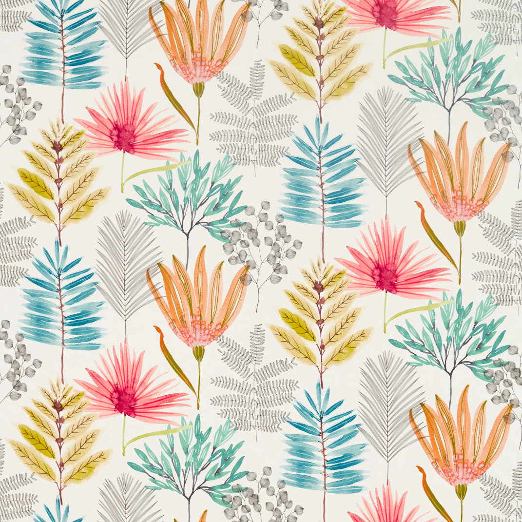 Yasuni Paprika/Kiwi Fabric by Harlequin