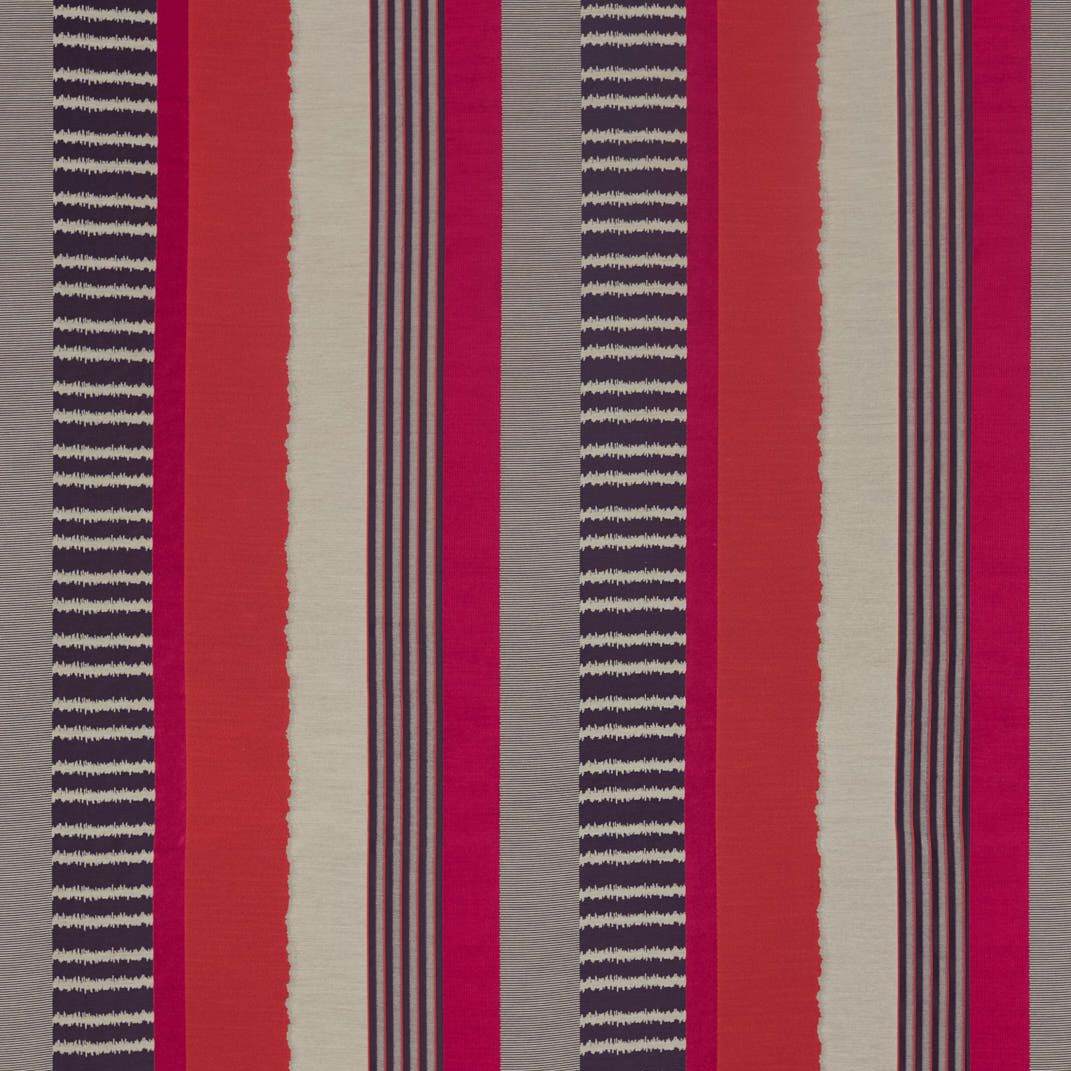 Banzai Raspberry/Papaya/Cassis Fabric by Harlequin