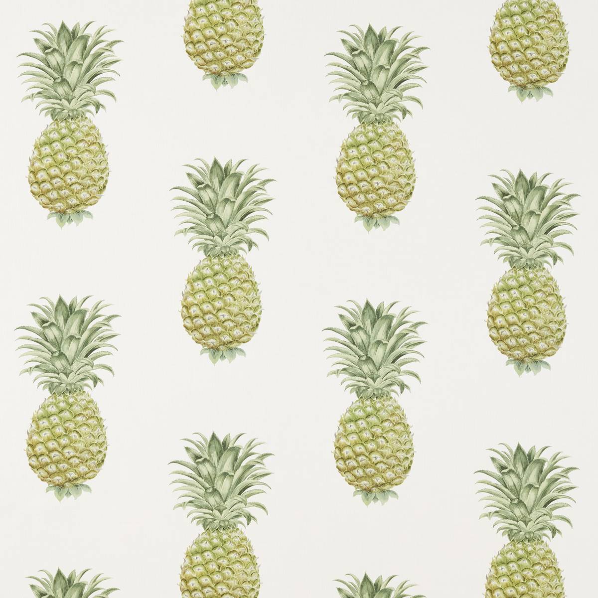 Pineapple Royale Garden Green Fabric by Sanderson