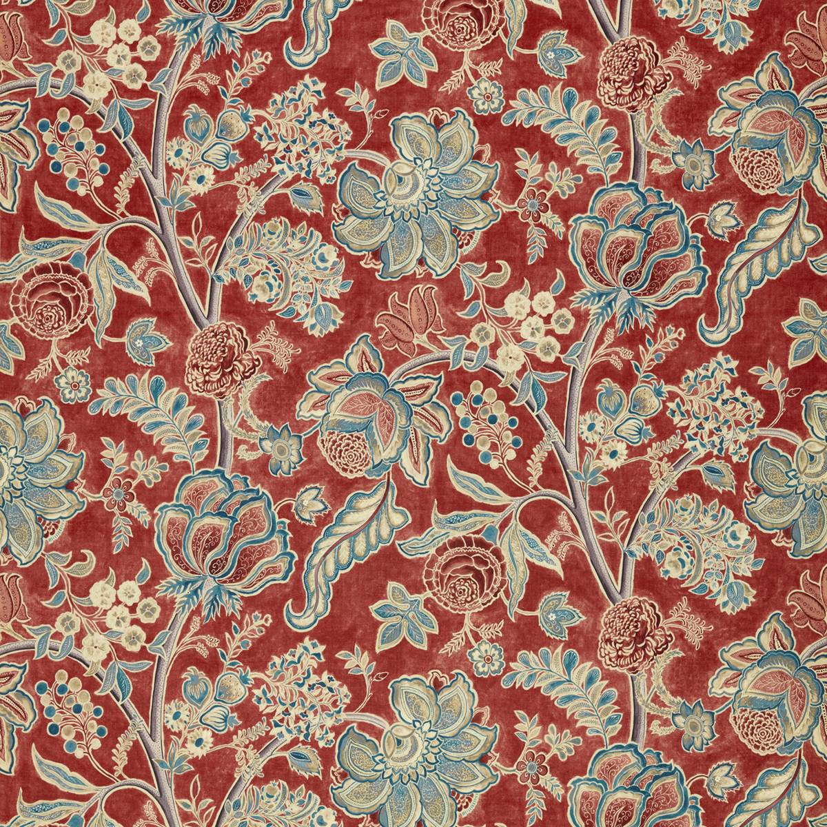 Shalimar Ruby/Teal Fabric by Sanderson
