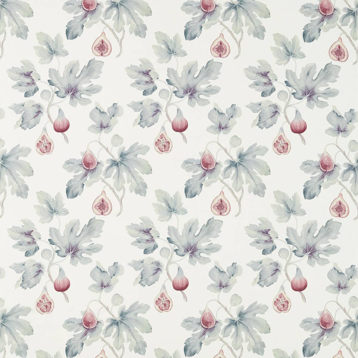 Fig Harvest Chalk/Orchid Fabric by Sanderson