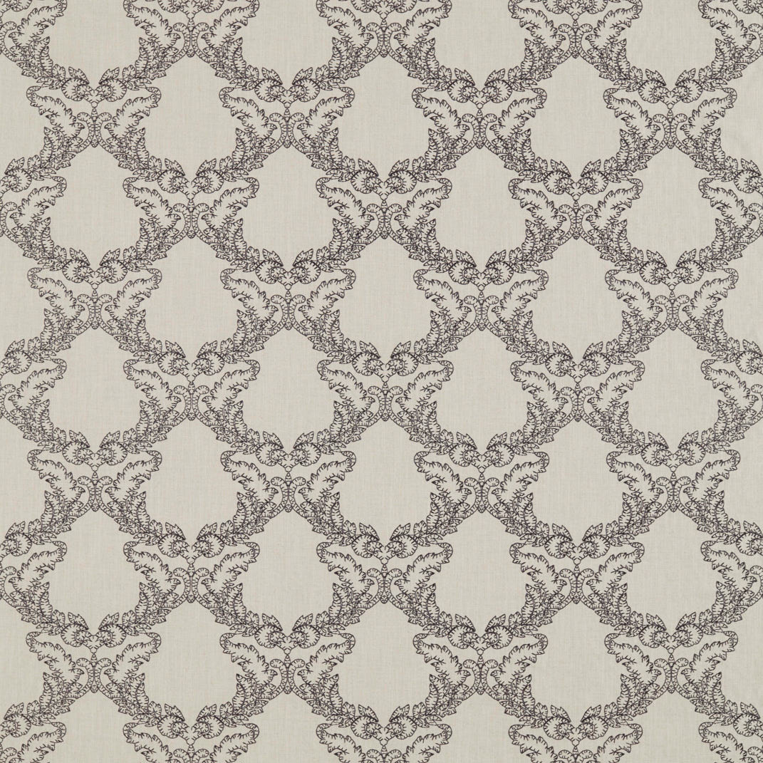 Gunnersbury Charcoal/Linen Fabric by Sanderson
