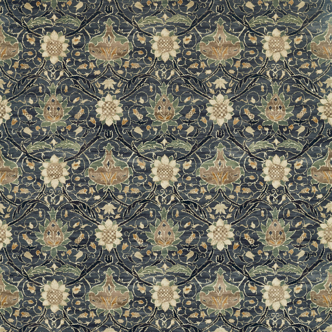 Montreal Velvet Indigo/Slate Fabric by William Morris & Co.