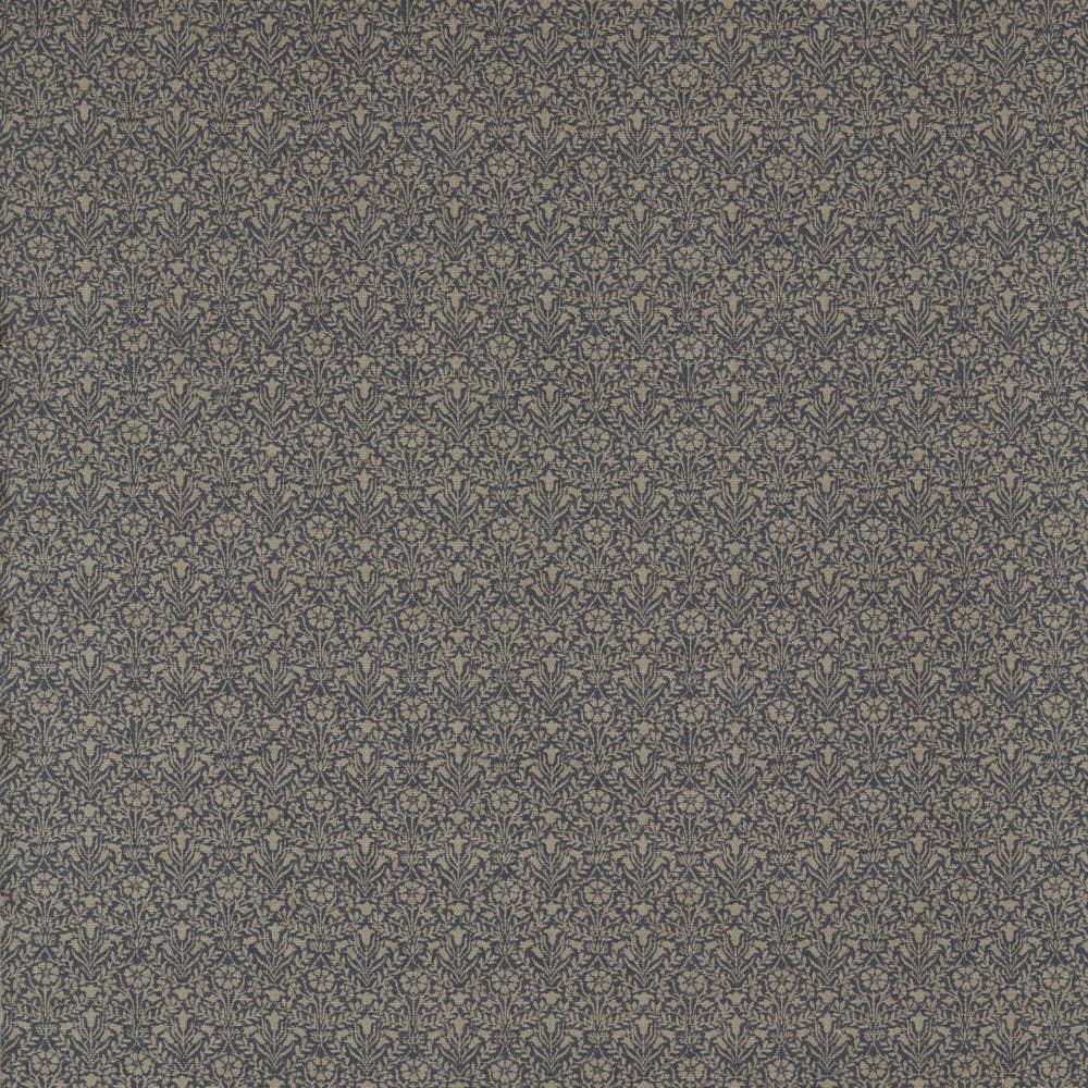 Bellflowers Weave Indigo Fabric by William Morris & Co.