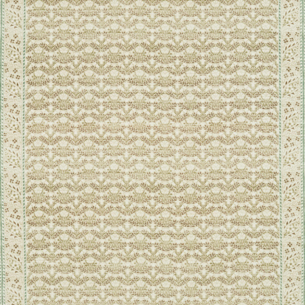 Morris Bellflowers Fennel/Grey Fabric by William Morris & Co.