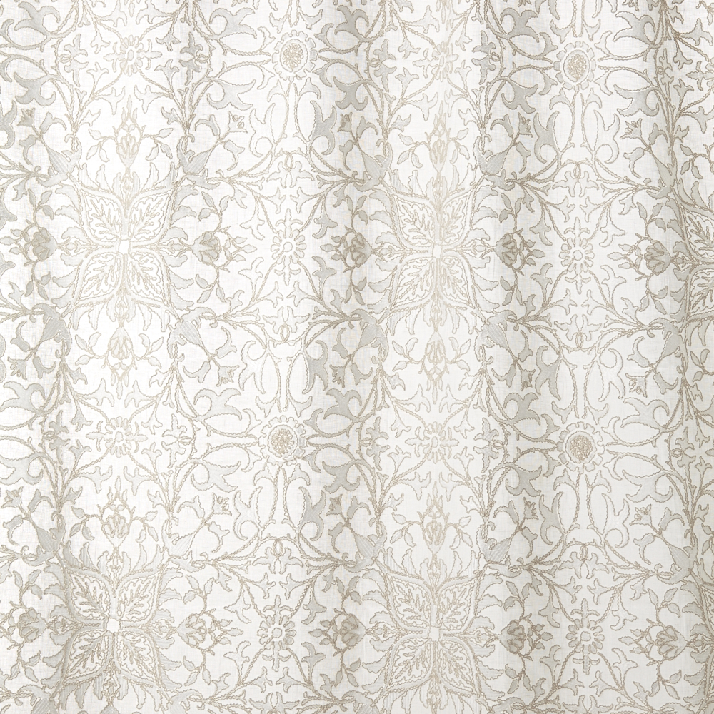Pure Net Ceiling Embroidery Paper White Fabric by William Morris & Co.