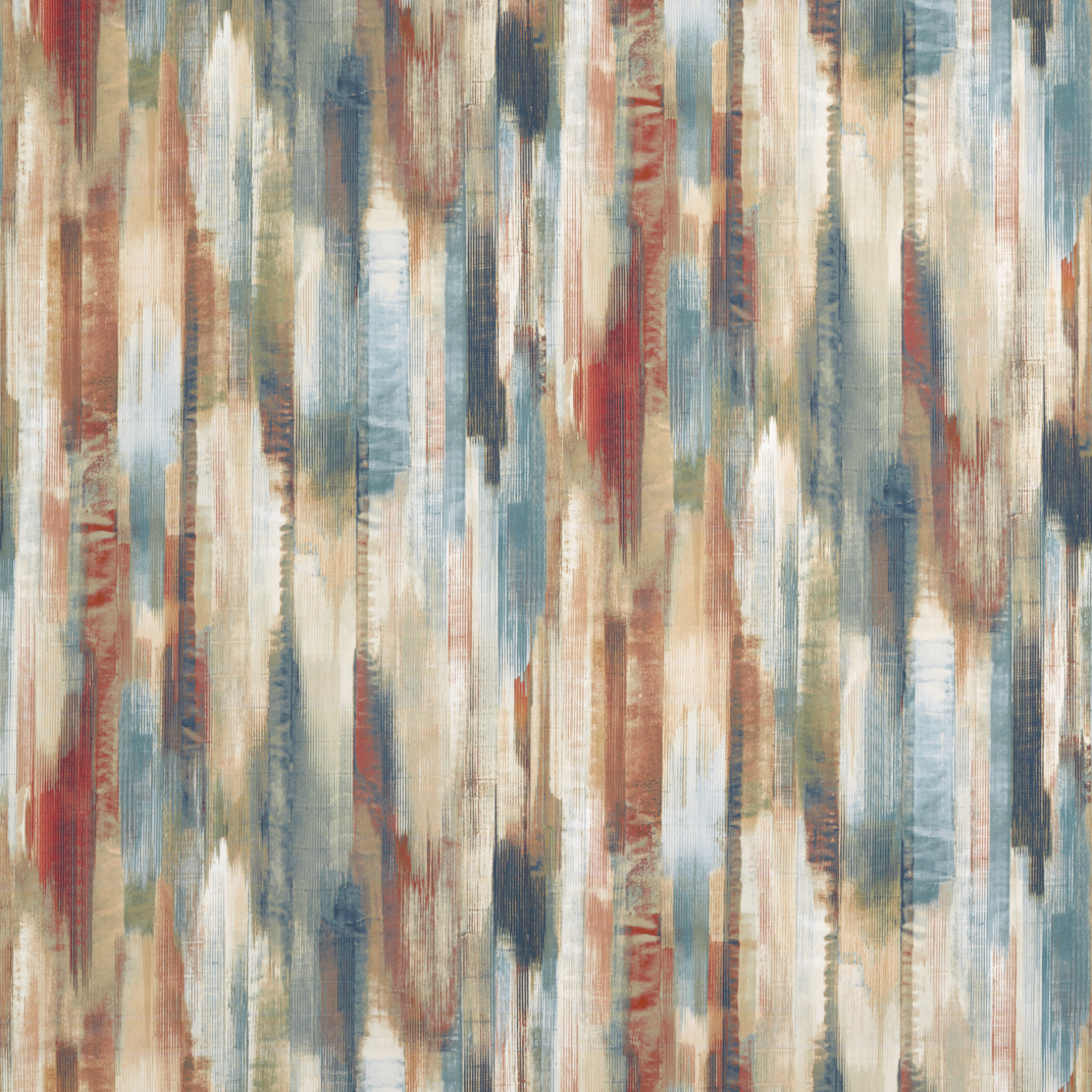 Estrato Rust/Ruby/Nordic Blue Fabric by Harlequin