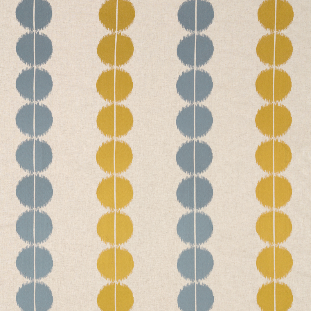 Lomita Gold/Nordic Blue Fabric by Harlequin