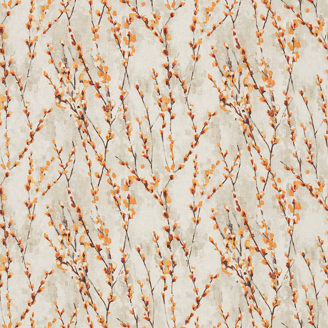 Salice Tangerine Fabric by Harlequin