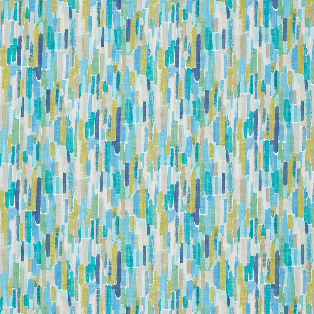 Trattino Turquoise/Ocean/Marine Fabric by Harlequin