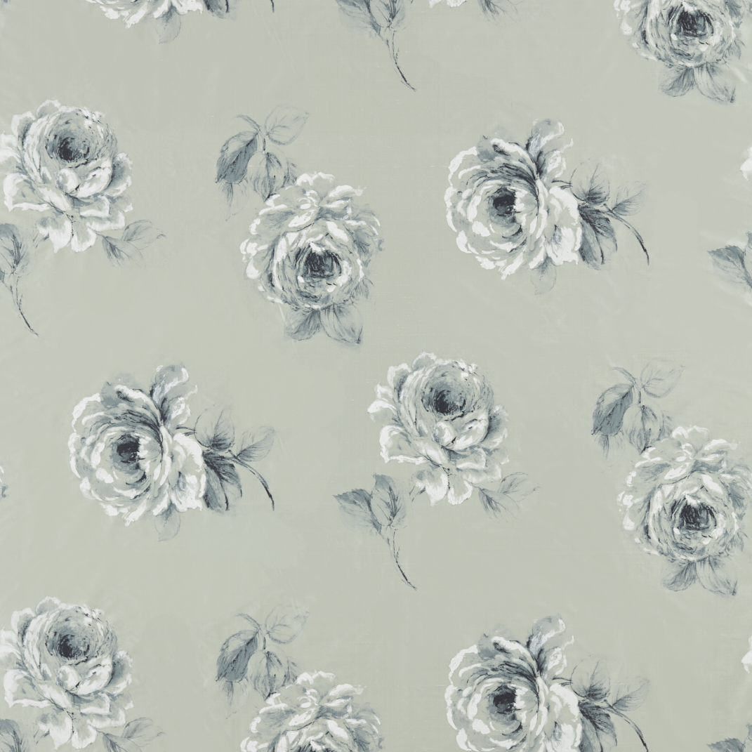 Rosa Mint Fabric by Sanderson