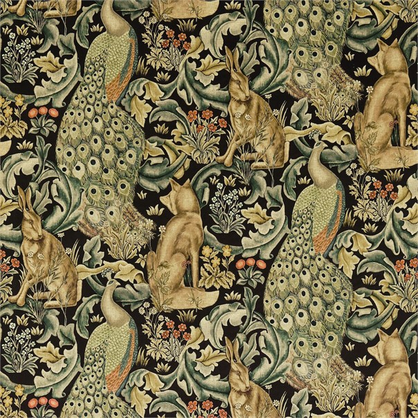 Forest Charcoal Fabric by William Morris & Co.