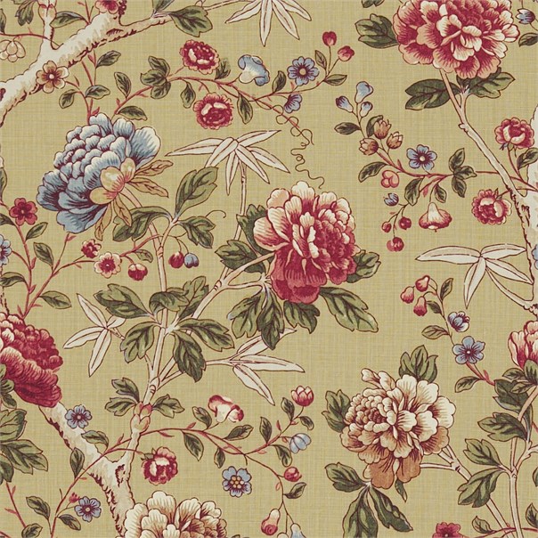 Tangley Manilla/Woad Fabric by William Morris & Co.