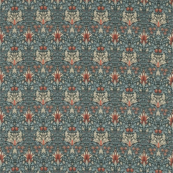 Snakeshead Thistle/Russet Fabric by William Morris & Co.
