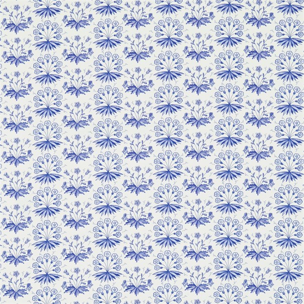 Primrose & Columbine Delft Blue Fabric by William Morris & Co.