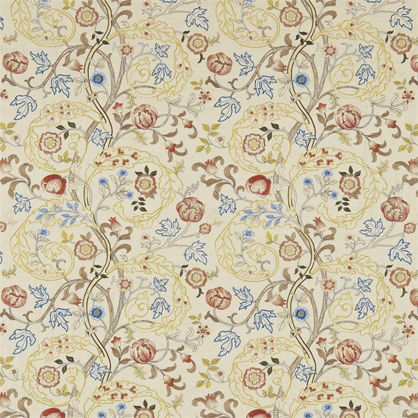 Mary Isobel Russet/Olive Fabric by William Morris & Co.
