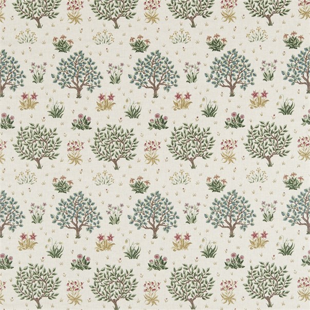 Orchard Bayleaf/Rose Fabric by William Morris & Co.