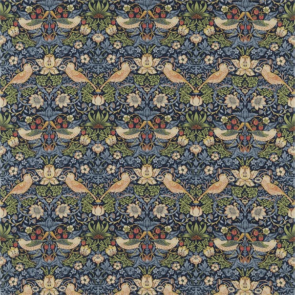 Strawberry Thief Indigo Mineral By William Morris Co Made To